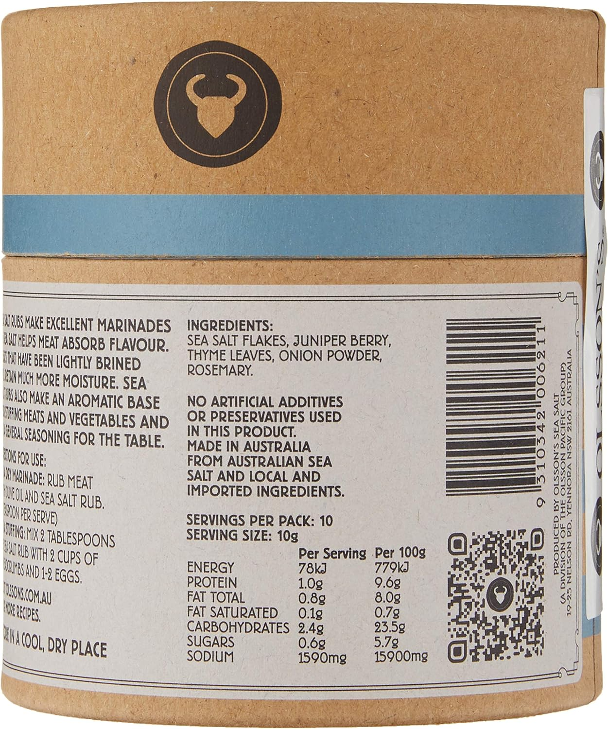 Olsson Wild Thing Sea Salt Rub 100 G