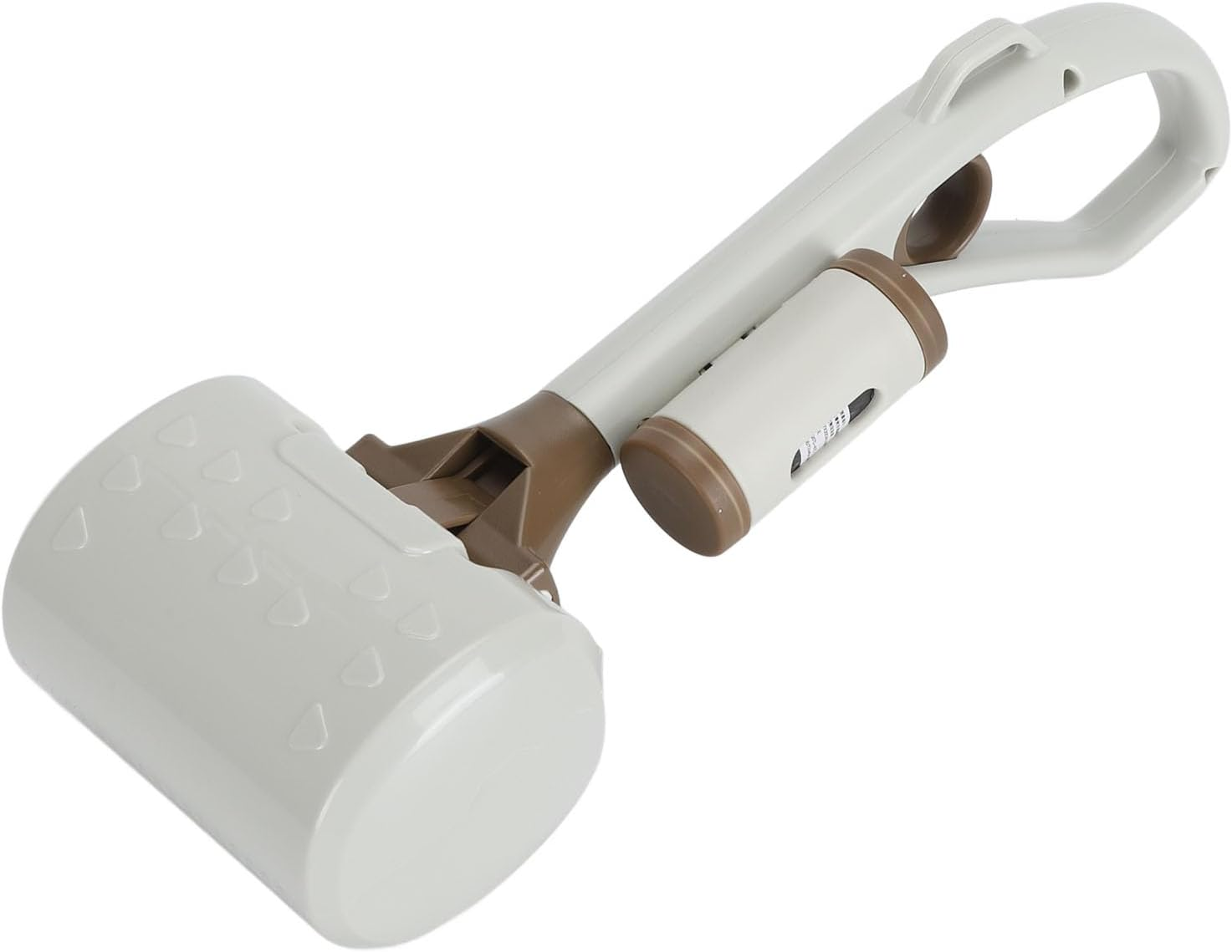 Pet Pooper Scooper, Lightweight and Convenient Dog Pooper Shovel with Ergonomic Handle, Strong Bite, External Garbage Bag Storage Box, ABS Material, 4.5X13.0In (White)