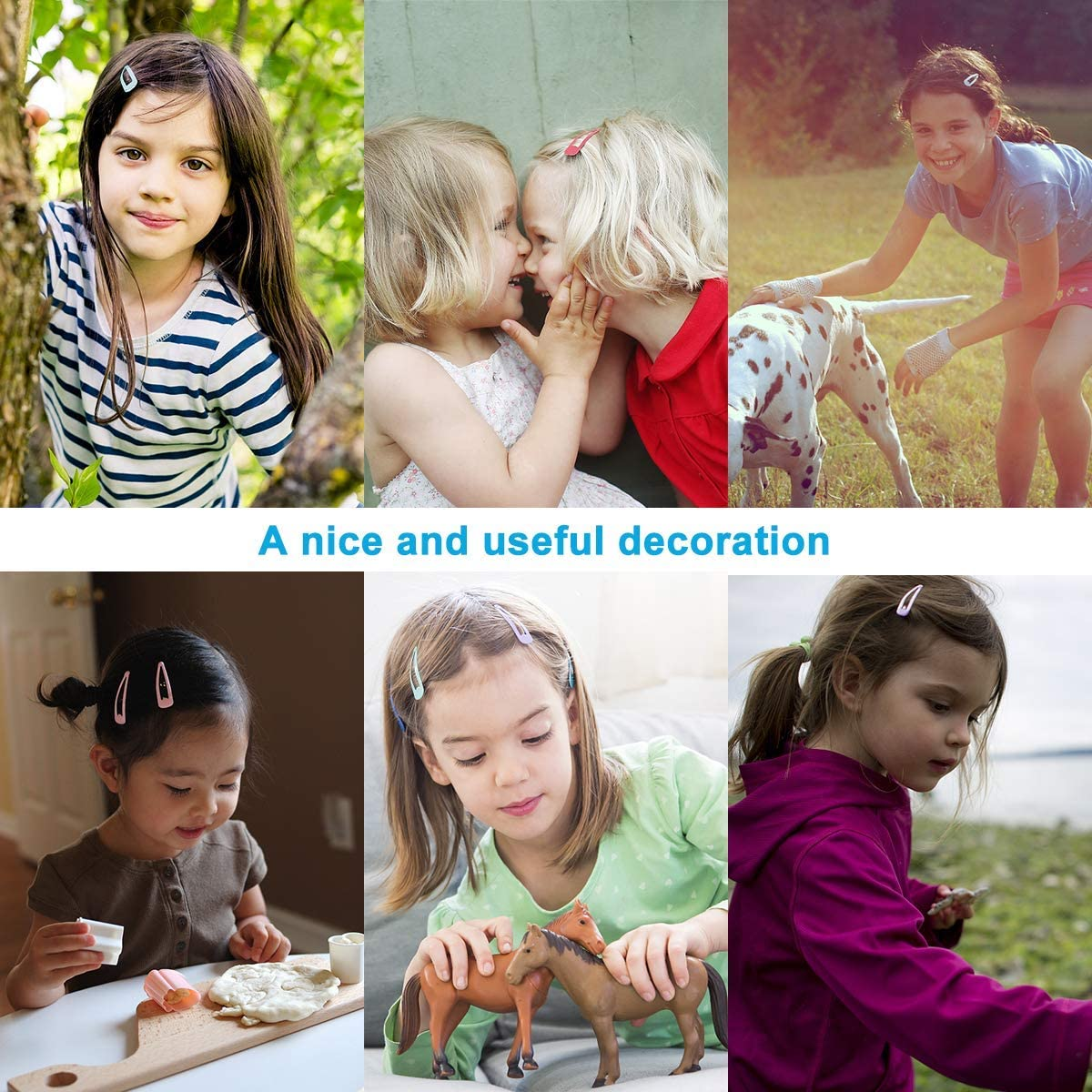 Betybedy 60 Pcs Hair Barrettes, Non-Slip Hair Clips, 5.1Cm Metal Hairpins Accessories for Toddlers, Girls, Kids, Teens, Women (15 Assorted Colours) image number 4