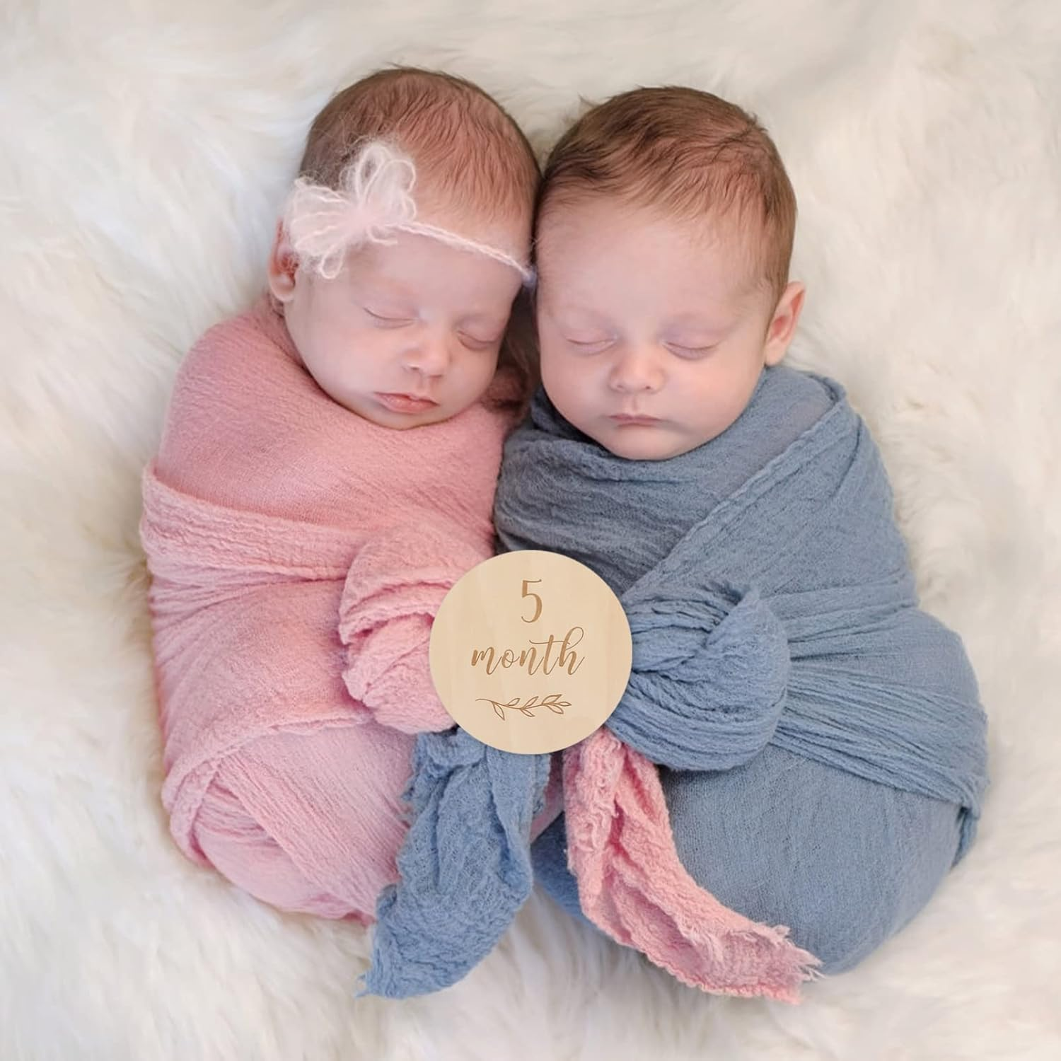 13Pcs Wooden Monthly Milestone Cards for Newborns Classic Growth Announcement Props for Photo Shoots Birthday Cards for Creating Cherished Memory Albums image number 3