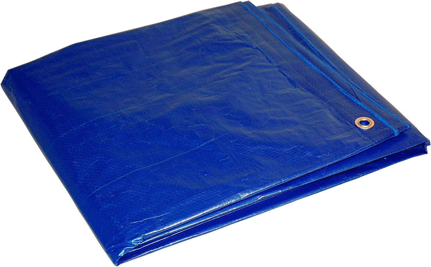 16' X 20' Blue Cut Size 5-Mil Poly Tarp Item #816204