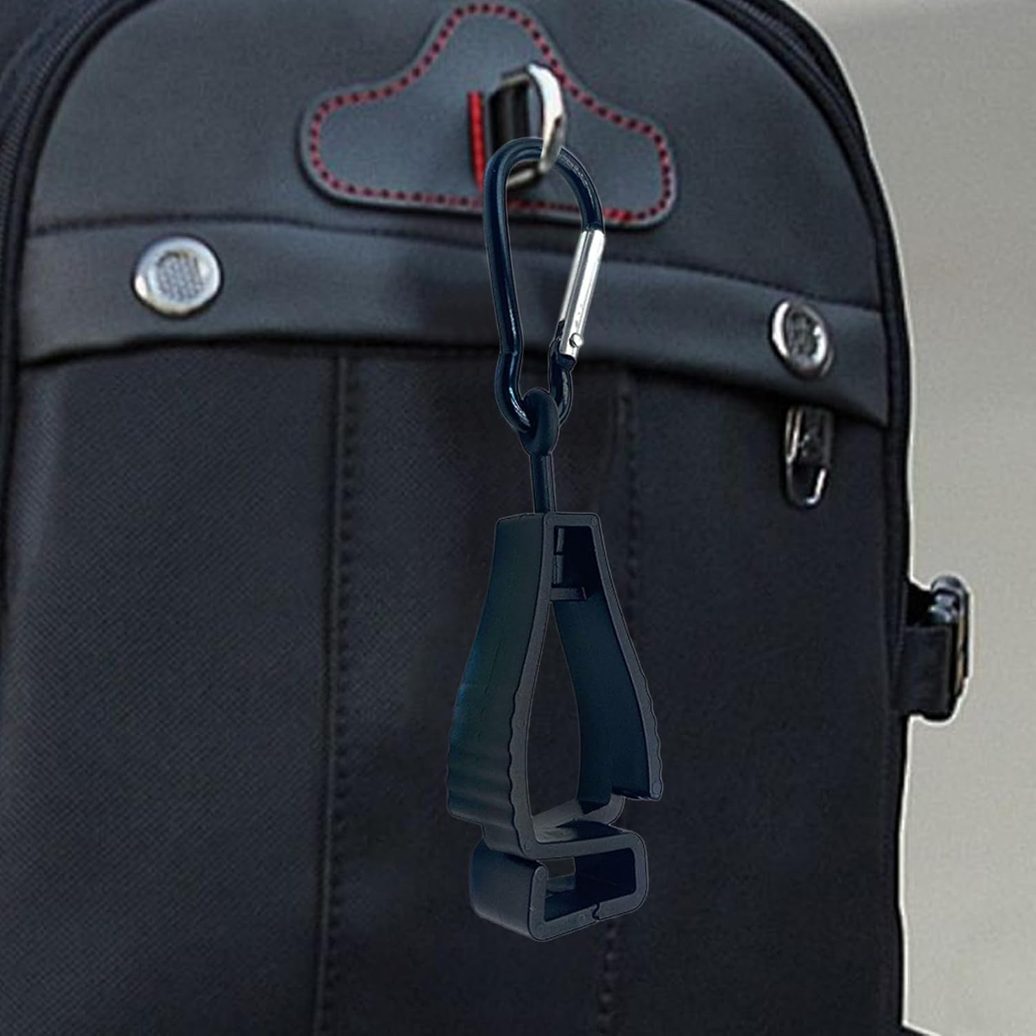 Work Glove Clip | Mitten Carabiner Grabber - Lightweight Glove Carabiner Clips for Travel, Firefighter, Camping, Construction, Hiking, Workshop - Blue image number 4