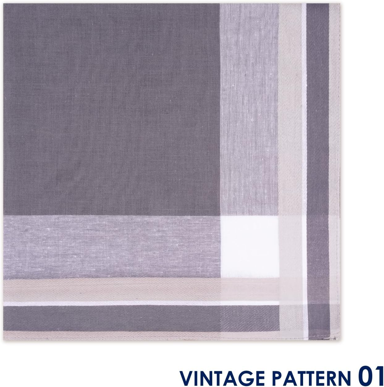 Selected Hanky Men'S Cotton Handkerchief 6 Piece Gift Set, - Pattern 11 image number 3