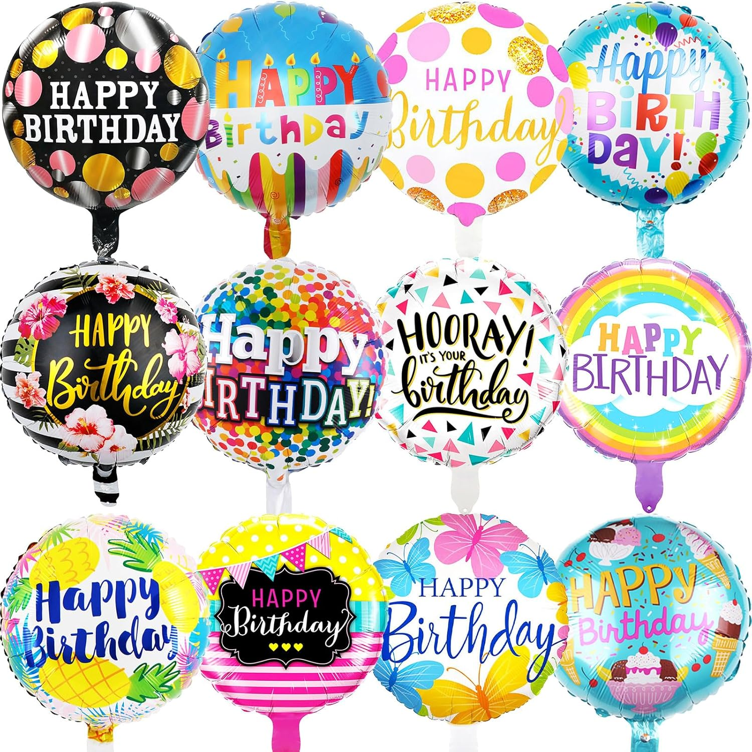 Baseball Balloons, Pack of 6 18 Inch Baseball Foil Balloons Baseball Glove Balloons Sports Foil Balloons Helium Balloons Birthday Decoration Party Decoration for Boys Children