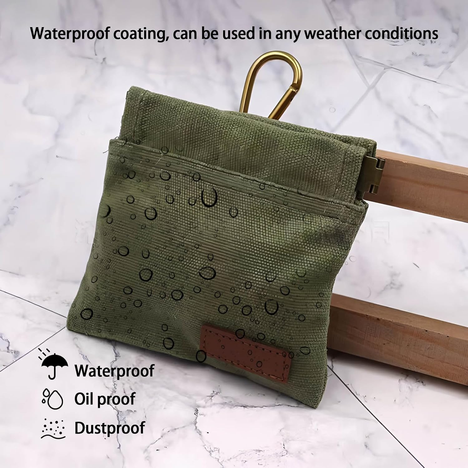 Dog Treat Pouch - 2PCS Hand Free Dog Walking Bag with Auto Closing Pet Feed Snack Reward Pocket | Pet Training Pouch for Puppy Obedience, Leak-Proof Design | Walking, Travel & Training Accessories image number 1