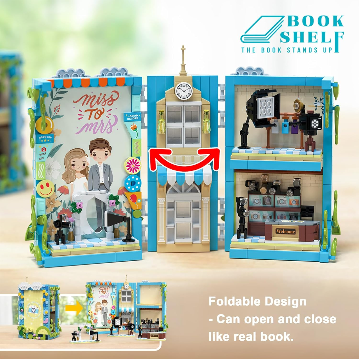 LULUFUN Building Blocks Set, Creative Art Building Kit, 3D Photo Album Construction Toy, Home Decoration Gift for Adults and Teenagers (Phostudio)