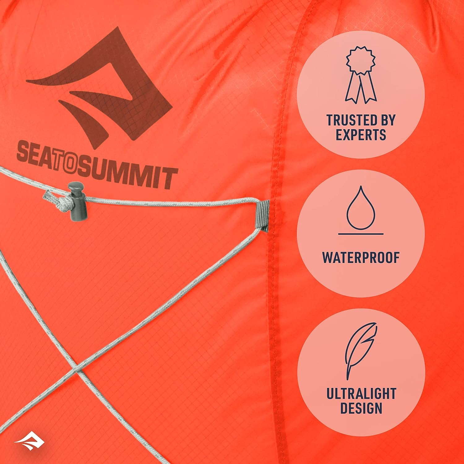 Sea to Summit - Ultra-Sil Dry Daypack - Waterproof & Ultralight Backpack - Cordura Fabric 30D - Compact Pack Sack - Roll Closure & Reflective Elastic Band image number 5