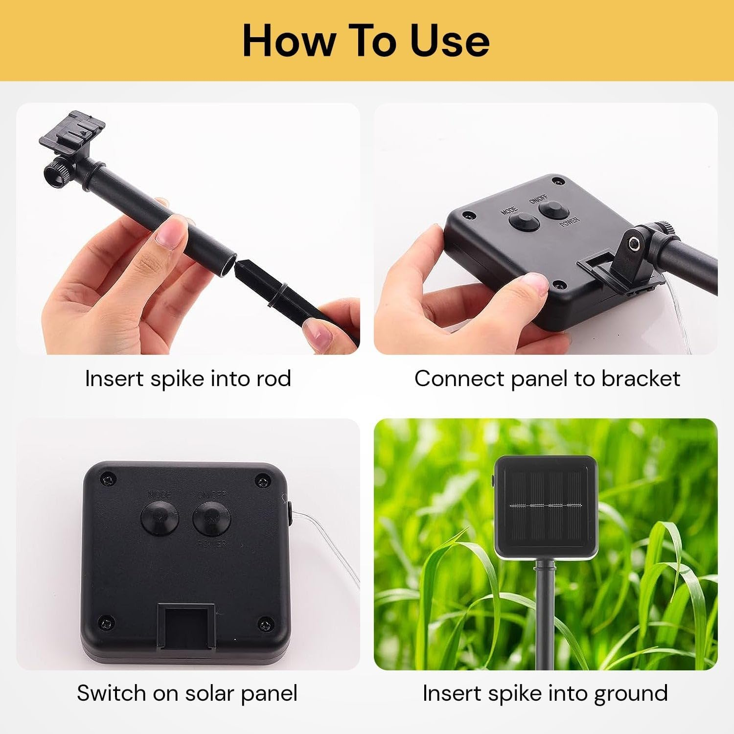 EZONEDEAL 72Ft Solar String Lights Outdoor, Solar Lights for outside 8 Mode Waterproof Solar String Lights for outside Decor Garden Backyard Wedding Holiday Party for Xmas Tree (200LED White) image number 3