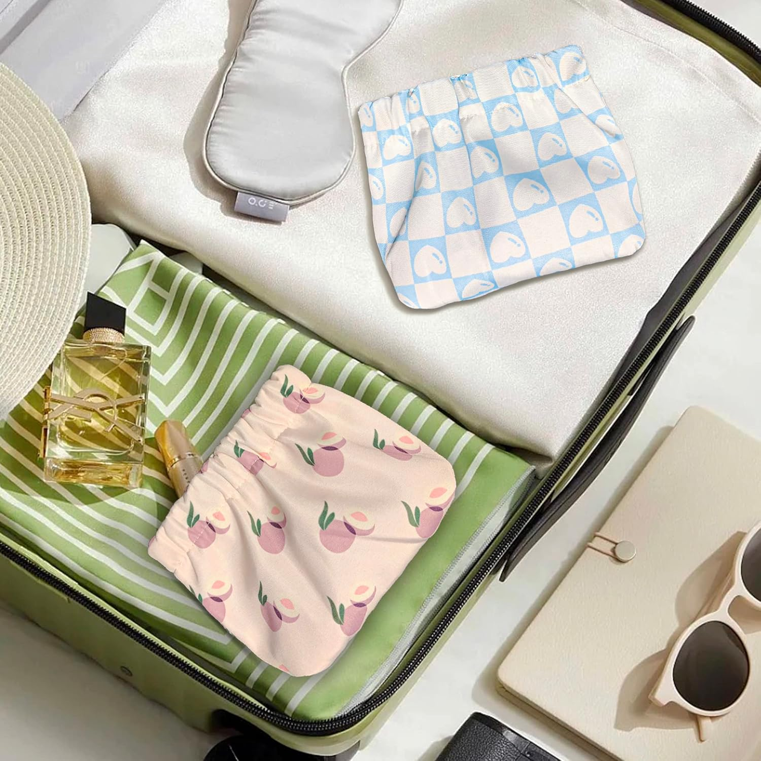 Vcekract Mini Makeup Bag for Purse, 4 PCS Mini Cosmetic Bag for Women, Waterproof Mini Travel Bag, Mini Bag for Purse Lipstick Organizer, Colorful, Cute image number 1