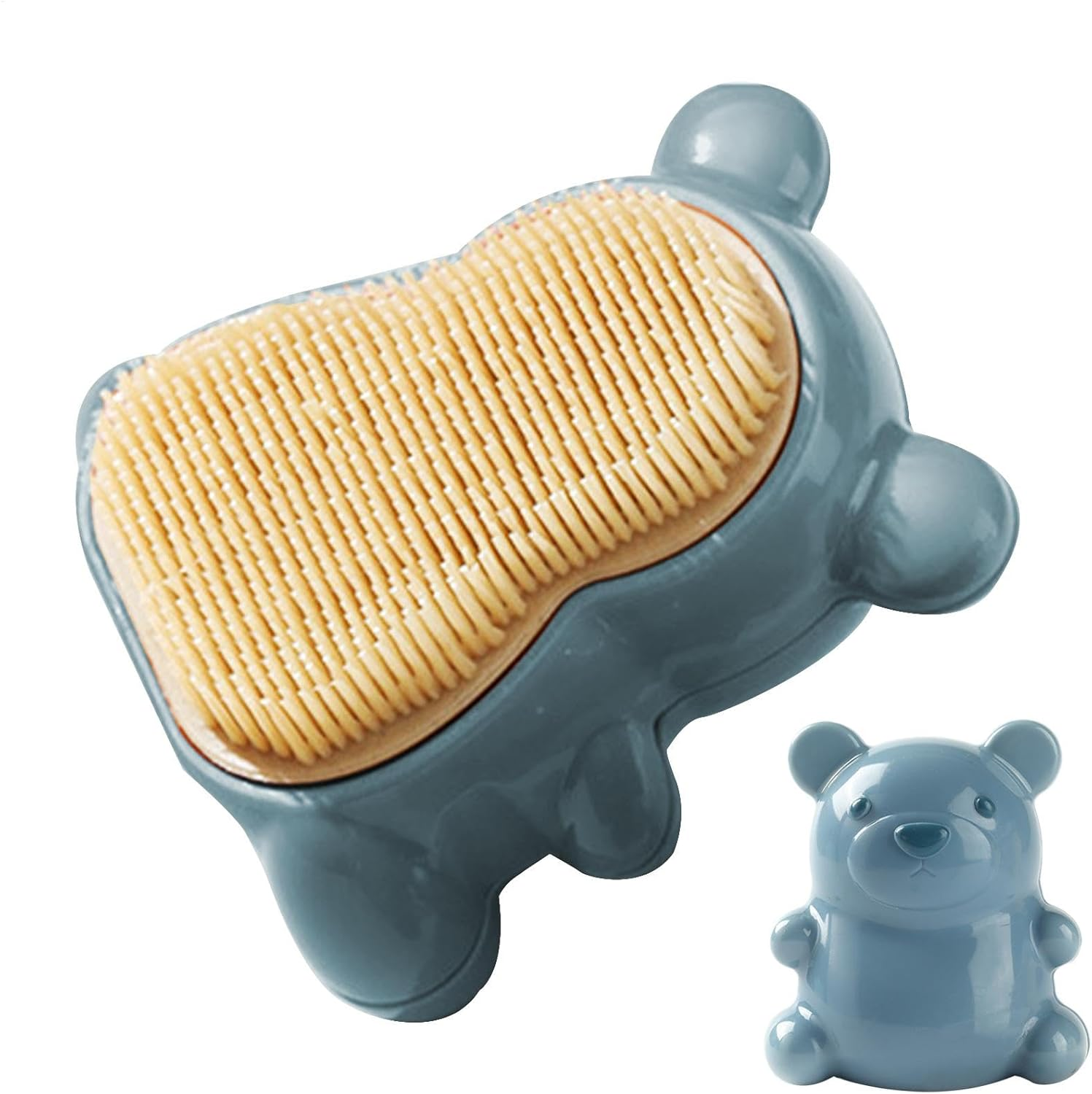 Nail Brush to Clean Nails - Clean Cute Bear Egg Brushes | Creative Easy Grasp Soft Bristle Nail Cleaning Brush for Women image number 2