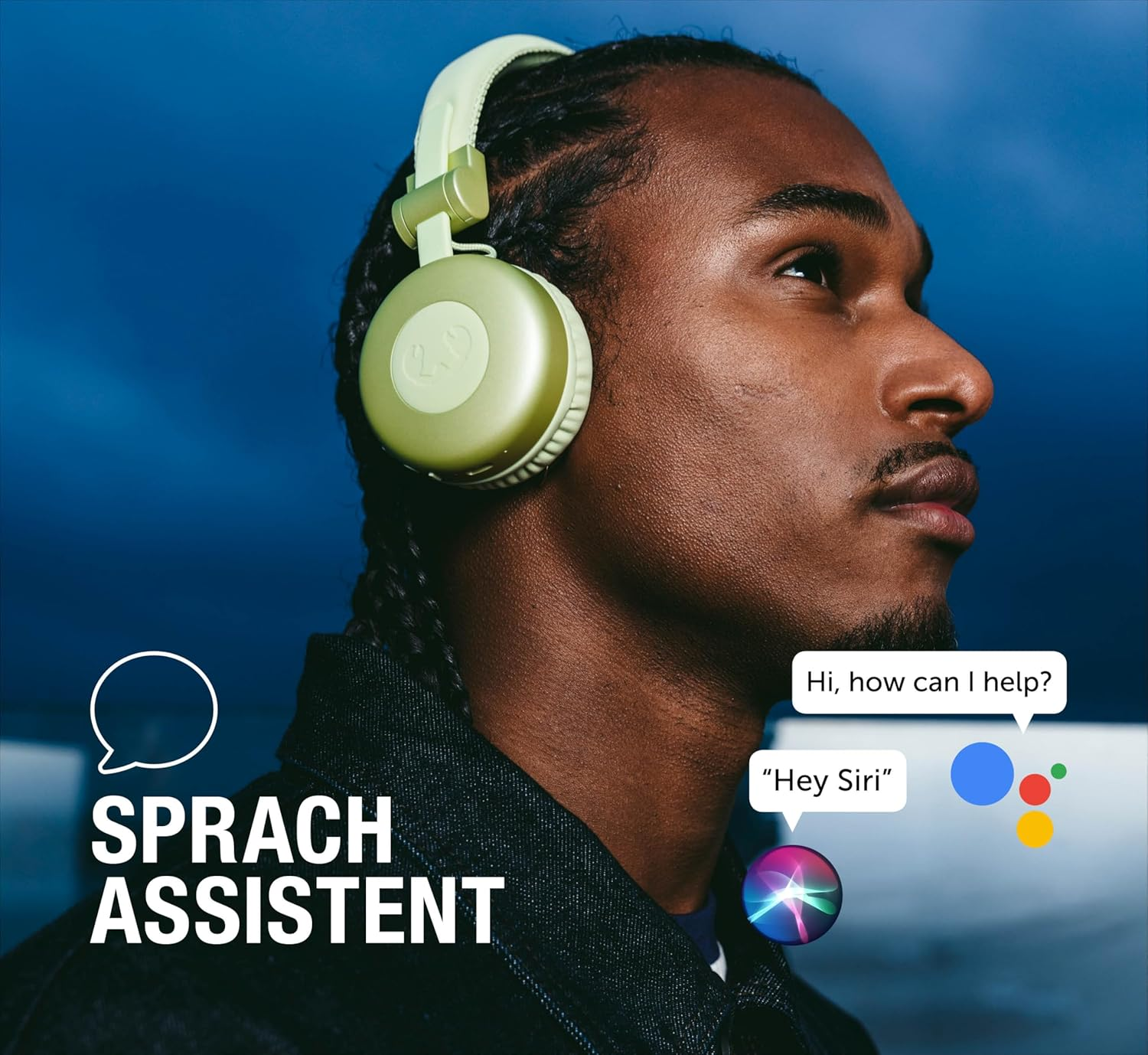 Fresh 'N Rebel Code Core Bluetooth Headphones On-Ear Wireless 30 Hours Playtime with Microphone and Voice Assistant, Volume Control and Play/Pause Buttons, Foldable (Storm Grey) image number 4