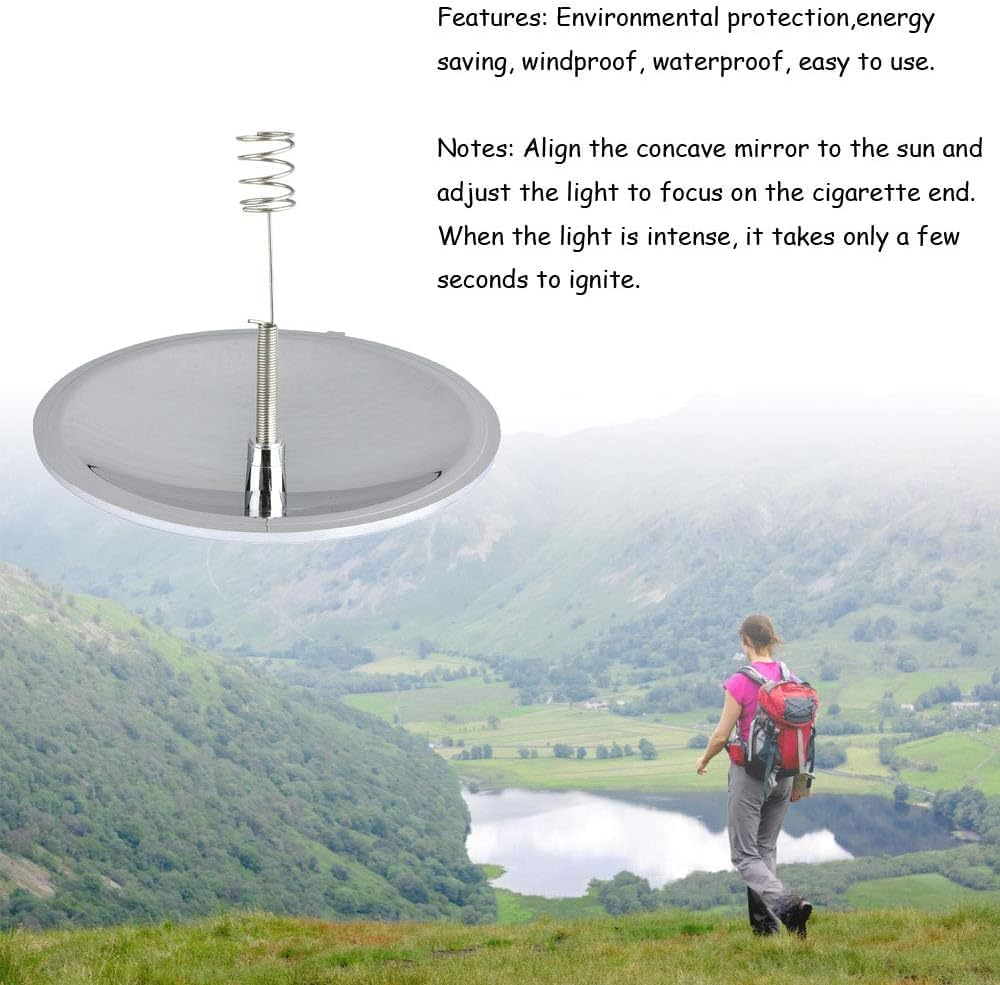Solar Fire Starter Tool &ndash; Fuel-Free Sun Ignition for Outdoor Camping, Survival, Hiking, Easy to Use &ndash; 2PCS