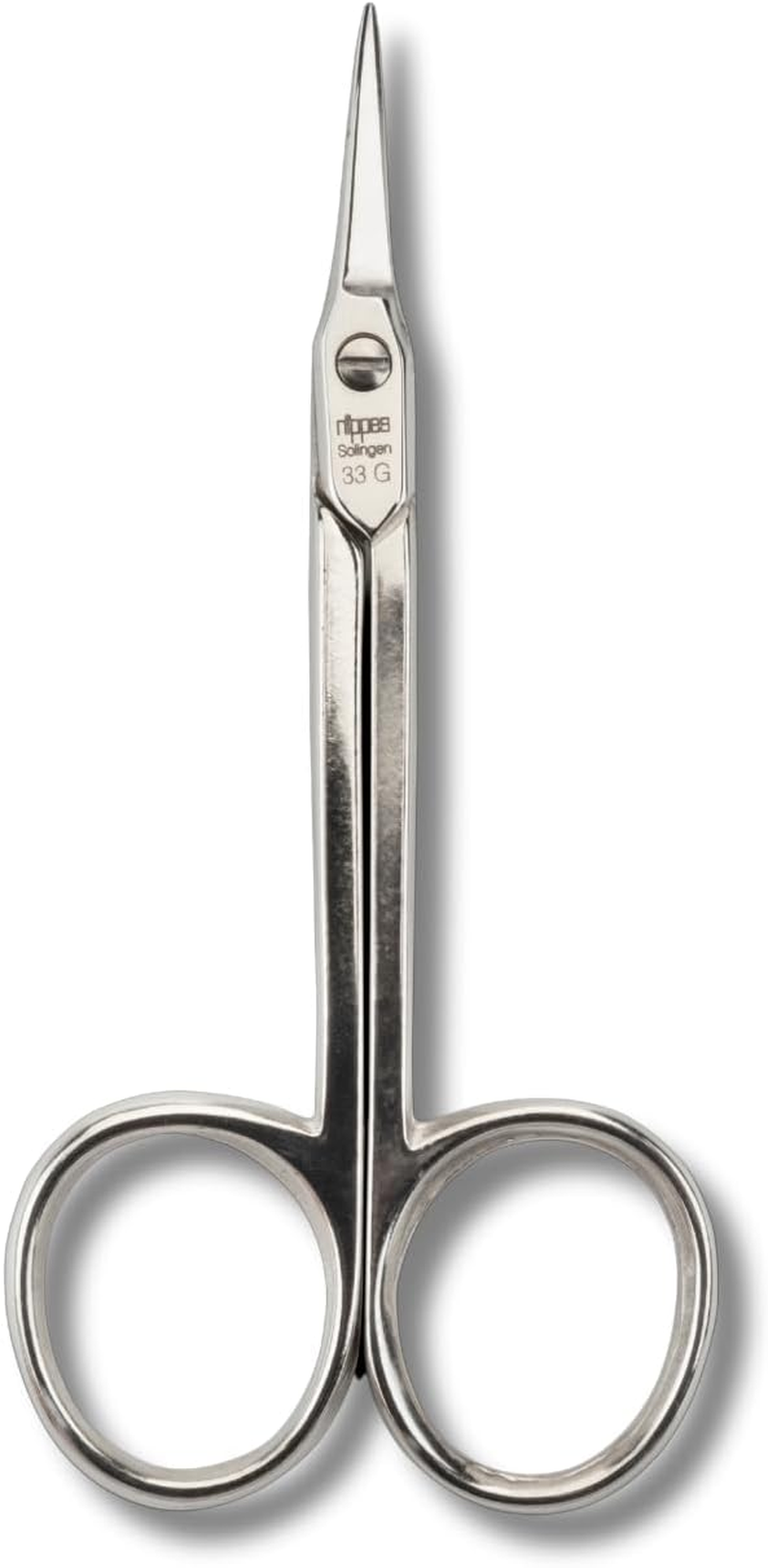 Nippes Solingen Cuticle Scissors | Cuticle Scissors Tower Tip | 9 Cm | Made in Germany | Made in Germany with Sharp Curved Fine Tip | Manicure Scissors | for Shortening Cuticles