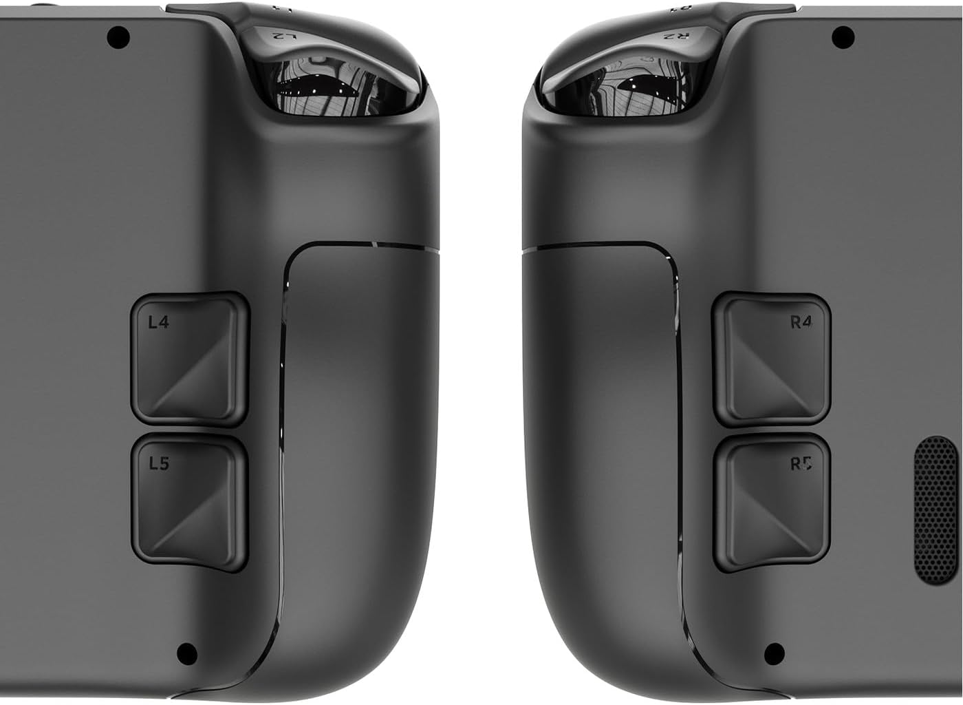 Skull & Co. Back Button Enhancement Set for Steam Deck, Handle Grip Pads Improvement Button Protection Kit for Steam Deck - Black, 4 Pieces