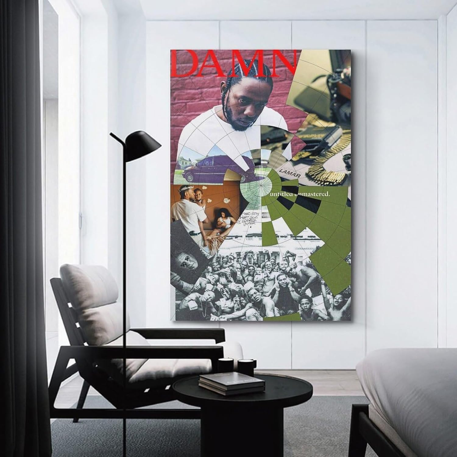 Kendrick Lamar Music Album Cover Poster Canvas Painting Wall Art Picture Home Decor Print for Bedroom Living Room Dorm Study Bar Office 12X18Inch(30X45Cm) image number 4