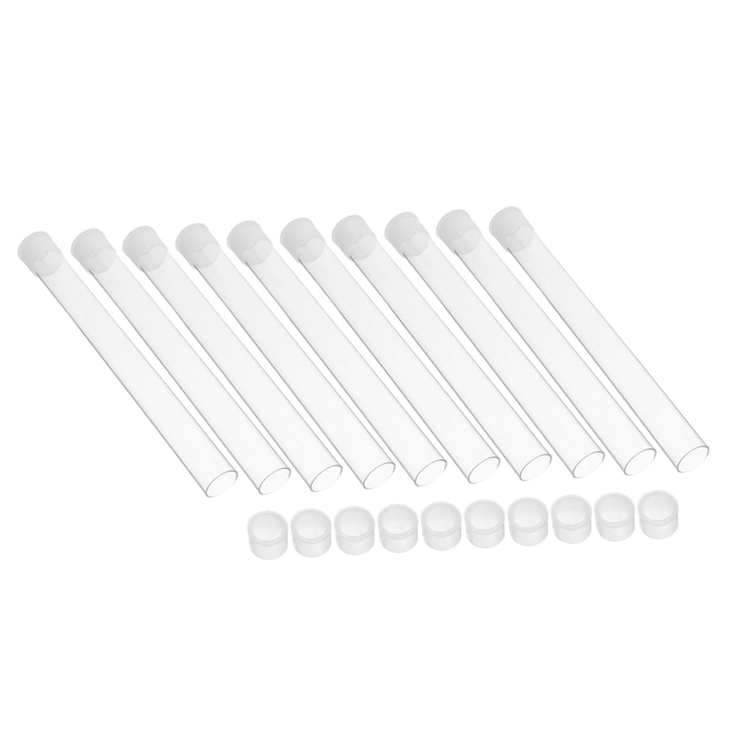 ULTECHNOVO 10Pcs Thermometer Storage Tubes Transparent Plastic Protective Cases for Thermometers Compact Dustproof Organizer for Home Clinic Travel image number 2