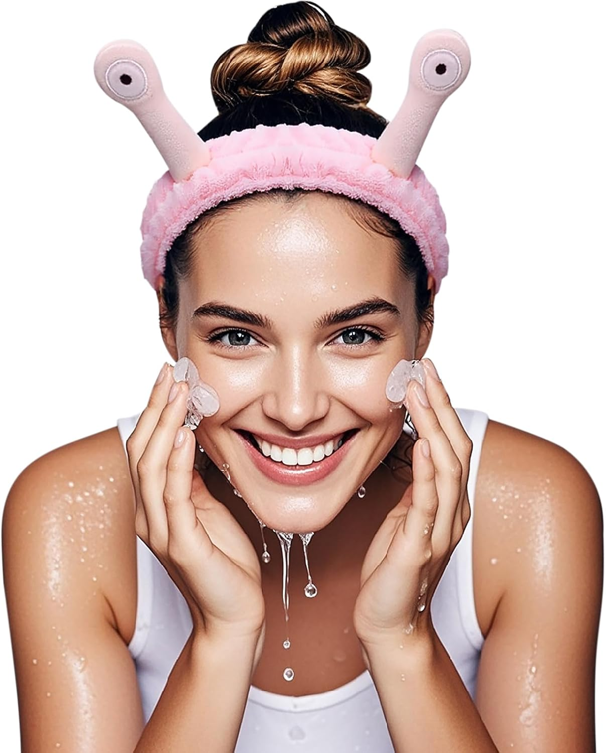 HFZRZFH Creative Snail Headband，Cute and Elastic Cartoon Hair Accessories for Women and Girls, Ideal for Face Washing, Skincare, Makeup, and Spa image number 4