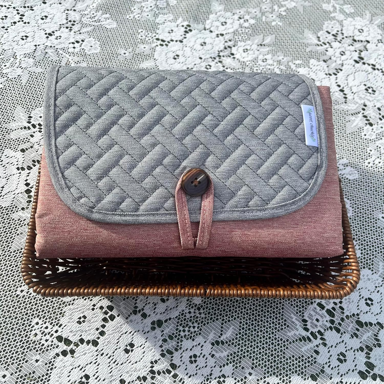 Portable Diaper Changing Pad - Premium Quality, Soft Cushion, Waterproof Baby Change Mat, Nappy Changing Mat, Foldable Travel Friendly Baby Change Pad, Washable, Wipeable (Pink) image number 1