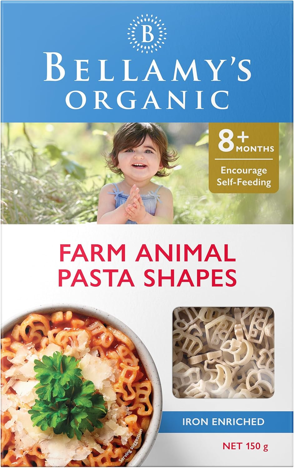 Bellamy'S Organic Farm Animal Pasta Shapes image number 1