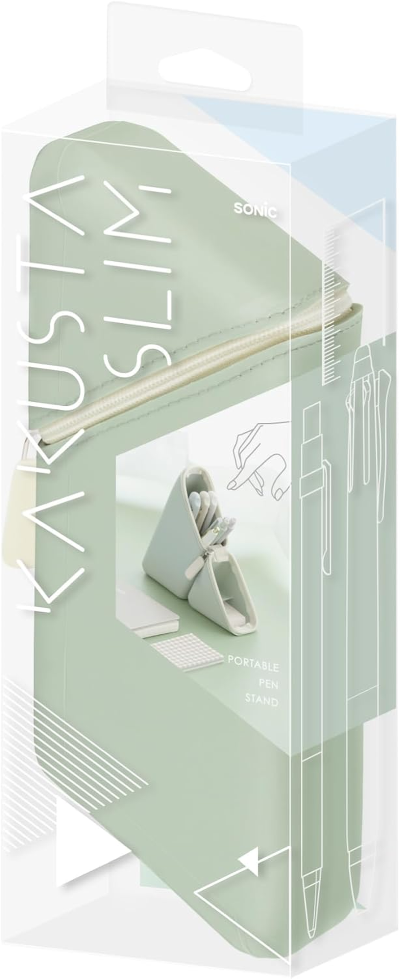 Sonic Pencil Case Xsta Slim Portable Pen Holder