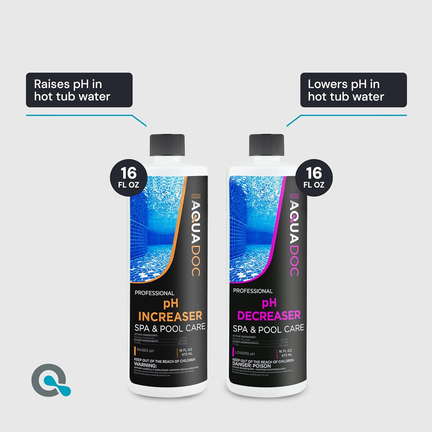 Aquadoc Bromine Hot Tub Starter Kit for Spas, Complete Spa Maintenance Kit with Bromine Tablets & Complete Hot Tub Chemicals Starter Kit with All Spa Chemicals for Hot Tub Kit for Ph Water Balance image number 3