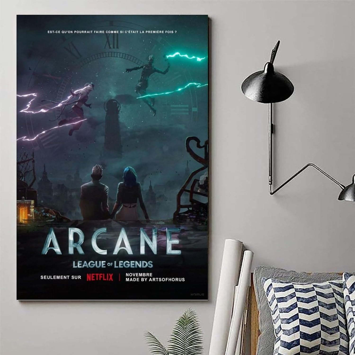 Anime Arcane Poster Poster Canvas Painting Wall Art Picture Home Decor Print for Bedroom Living Room Dorm Study Bar Office 24X36Inch(60X90Cm) image number 1