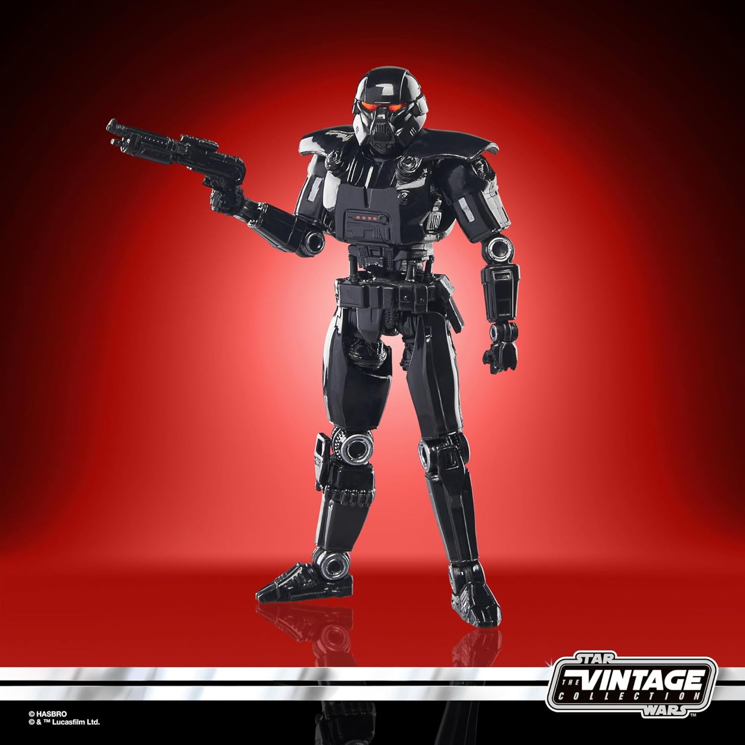 Star Wars the Vintage Collection Dark Trooper, Star Wars: the Mandalorian 3.75 Inch Collectible Action Figure image number 3