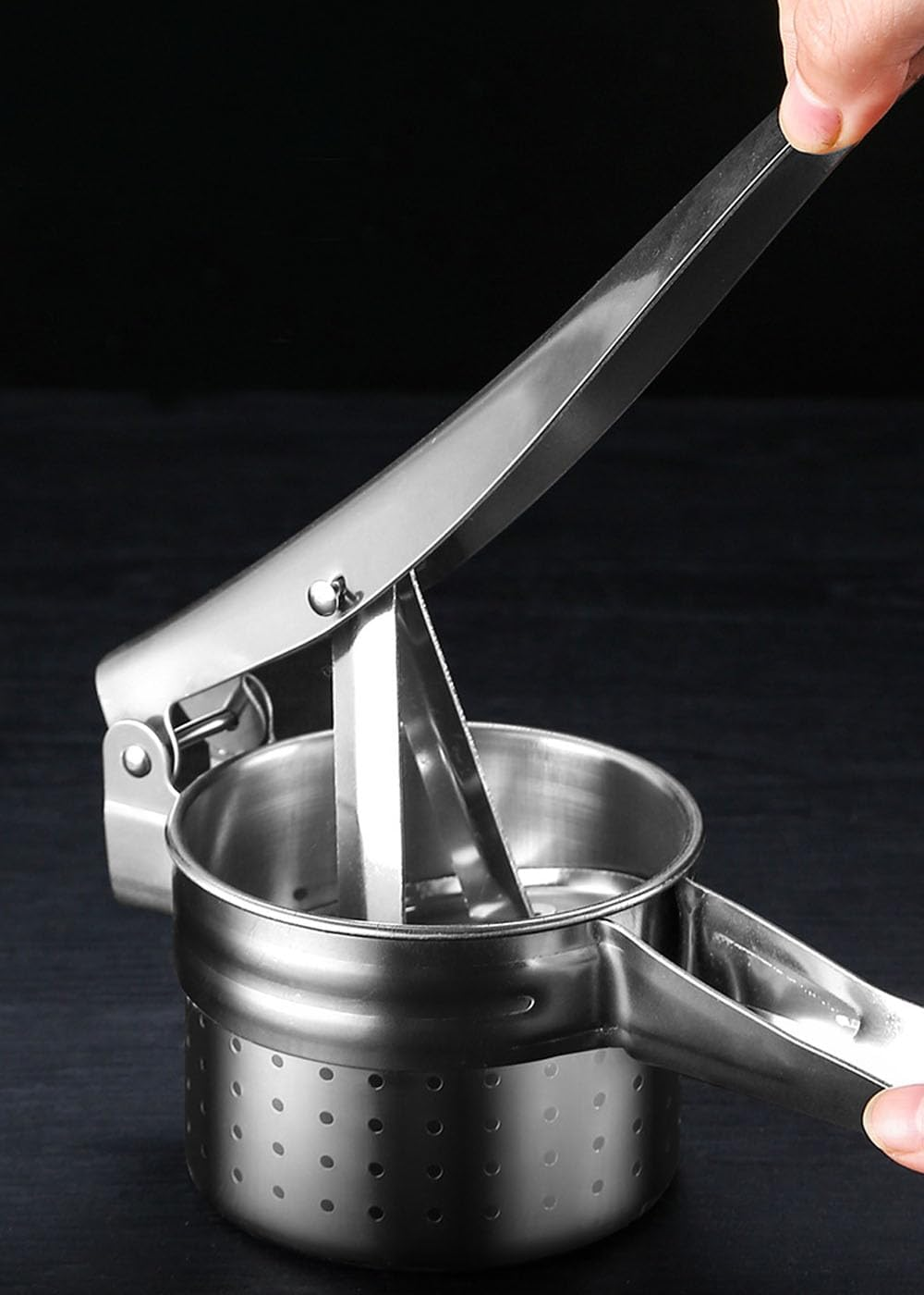 Stainless Steel Potato Ricer, for Mashed Potatoes Kitchen Tool Potato Press