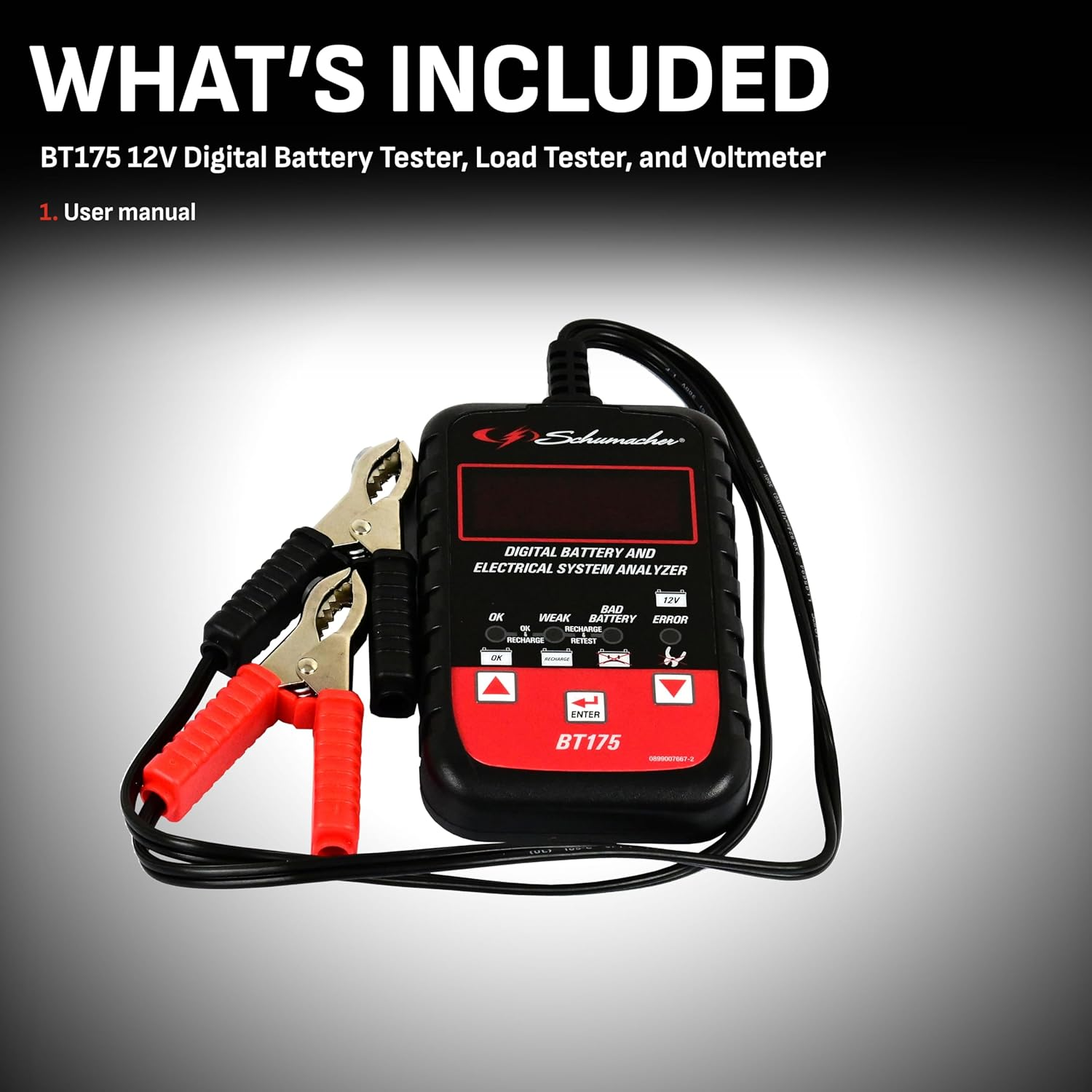 Schumacher 940261128 BT175-12 V Battery Load Tester