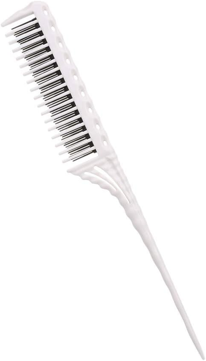 Yasao 3-Row Teeth Teasing Comb Detangling Brush Rat Tail Comb Adding Volume Back Coming Hairdressing Combs White image number 1