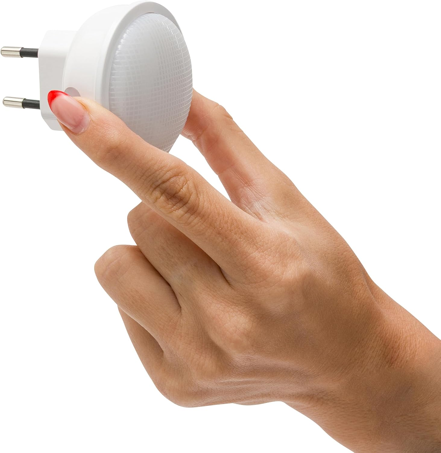 Velamp IL28NG LED Night Light with Pressure Switch - 3000K Warm Light - One-Touch On/Off - Compact Design for Kids Room, Hallway and Bedroom image number 1