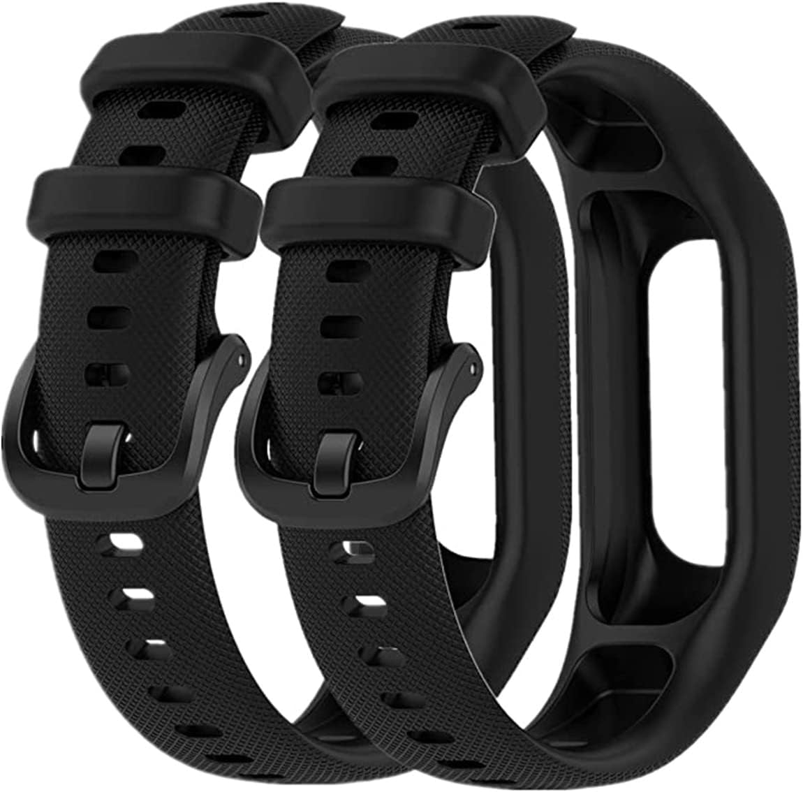 Muovrto Watch Straps for Garmin Vivosmart 5, Soft Silicone Replacement Sport Wrist Band Strap for Running Climbing Cycling
