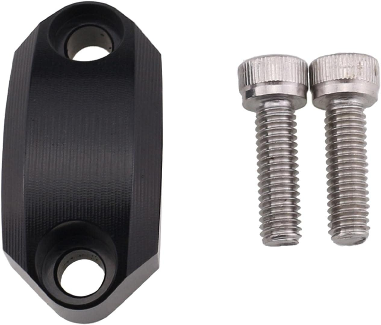 Baoblaze Motorcycle Master Cylinder Clamp Cover Caps Moulding Replacement Assemblies for 22Mm Handlebar Clamping, Moto Parts, Motorbike Parts - Black image number 2