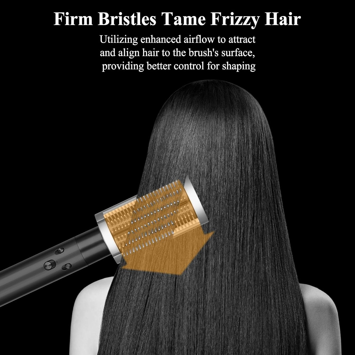 PUREGUST New Firm Smoothing Brush Compatible with Dyson Airwrap Attachment Accessories, for Frizz Hair to Make Smooth and Straight Style, Part No.971892-08 image number 4