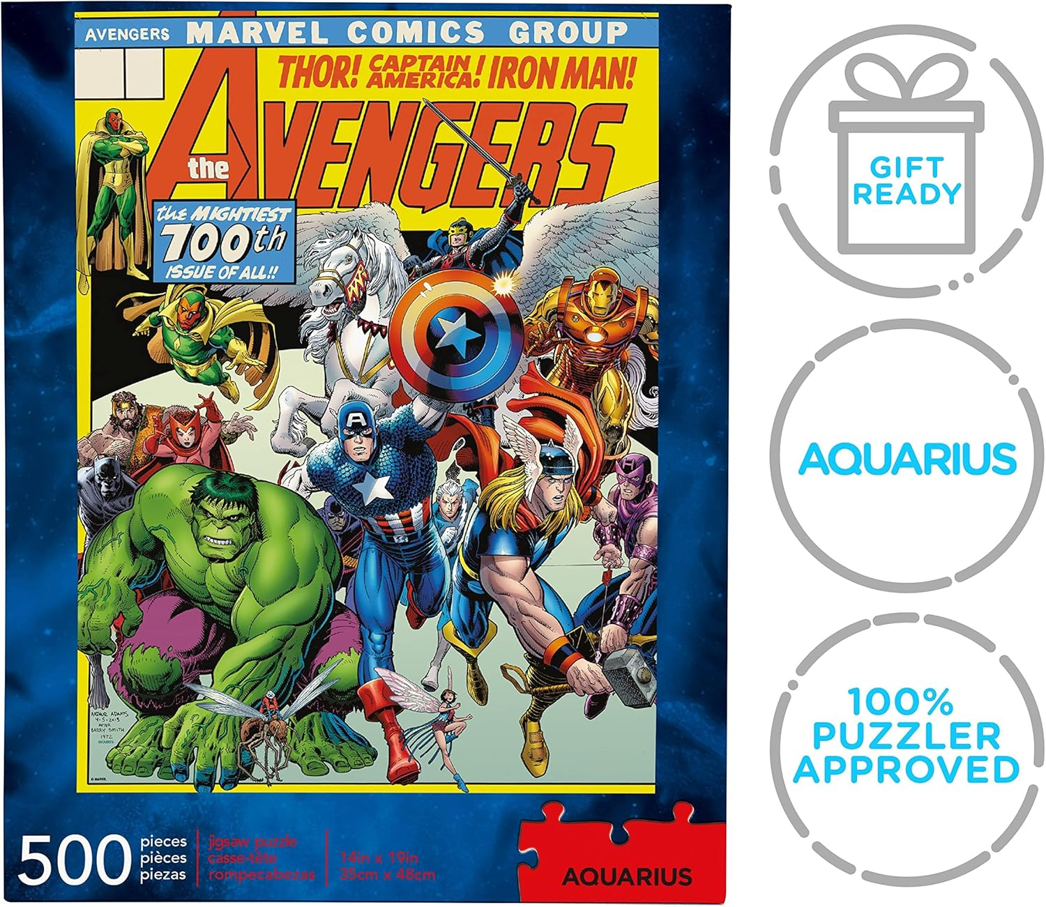 Aquarius Marvel Avengers Cover Puzzle 500-Pieces