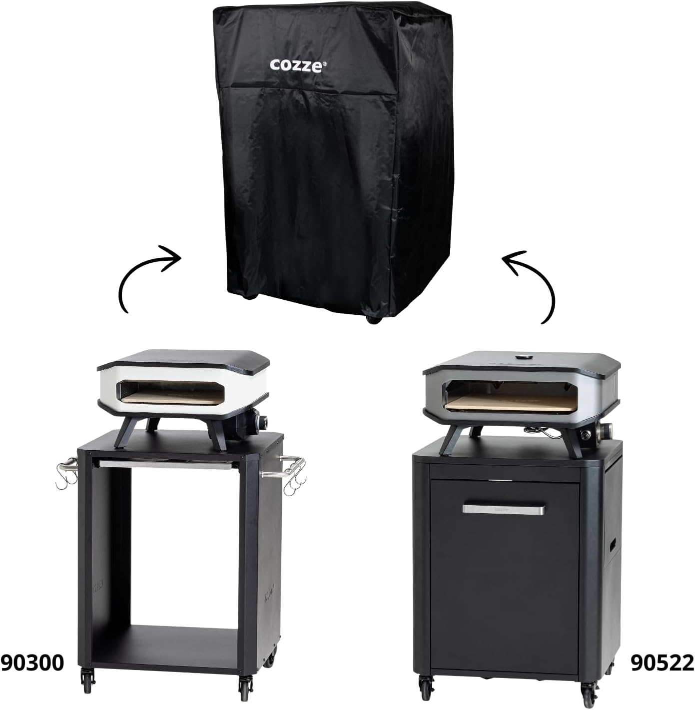 Cozze BBQ Oven and Table Cover &ndash; Durable Oxford Fabric, UV & Weather-Resistant Outdoor Table Covers Waterproof for 13"/17" Pizza Ovens and Outdoor Table image number 3