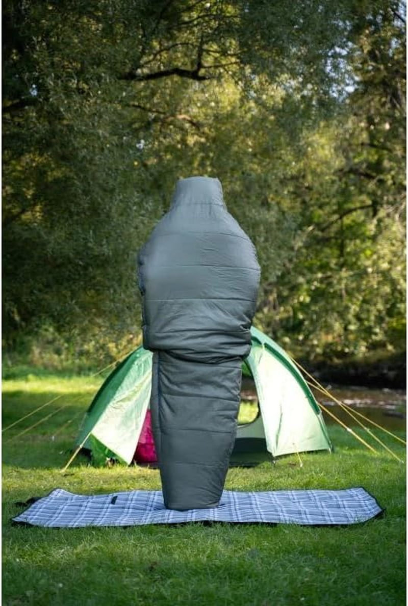 Husky Ruby Sleeping Bag 3 Seasons, Warm Mummy Sleeping Bag for Adults, Summer Sleeping Bag for Camping, Trekking and Outdoor (Dark Green, 220 X 85 Cm) image number 1