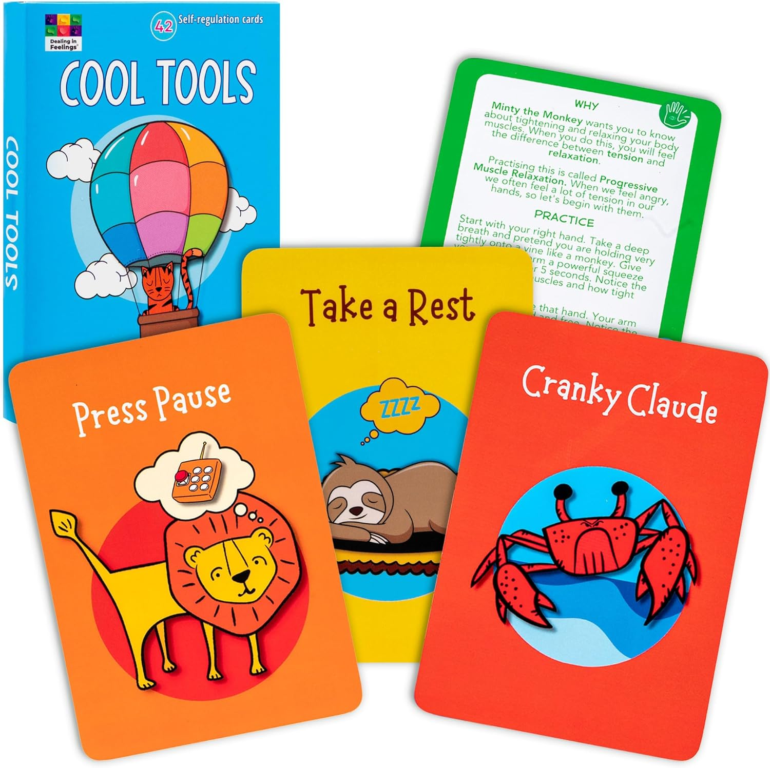 Dealing in Feelings Cool Tools Anger Management & Emotional Regulation Cards for Kids &ndash; SEL, Therapy Games, Social Skills &ndash; Ideal for Therapists, School Counsellors and Home School. image number 3