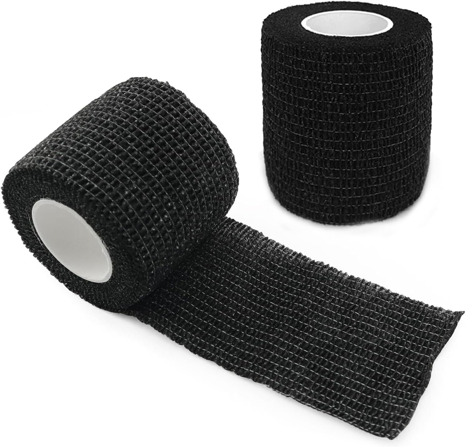 2 Rolls Steering Wheel Cover Tape, Universal Non-Slip Sweat Absorbent Wrap for Cars & Trucks, Breathable Elastic Tape for O/D-Shaped Steering Wheels (35.6-45.7 CM Diameter), Black image number 5