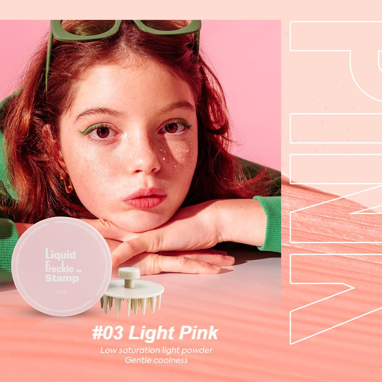 VIOLA HOUSE Freckle Stamp Pen,Waterproof Long Lasting Quick Dry Small Spot Freckle Makeup Pen 20G (Light Pink) image number 1