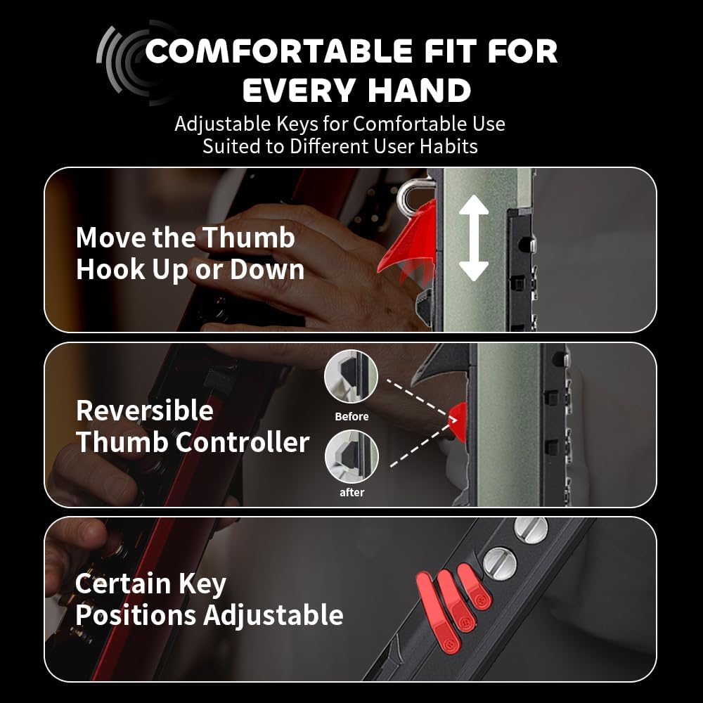 GREATEN AP 300 Pro Electronic Wind Instrument Synthesizer, 108 Tones, Bluetooth, Built-In Speaker, Rechargeable Electric Saxophone, Multiple Colors (Red) image number 5