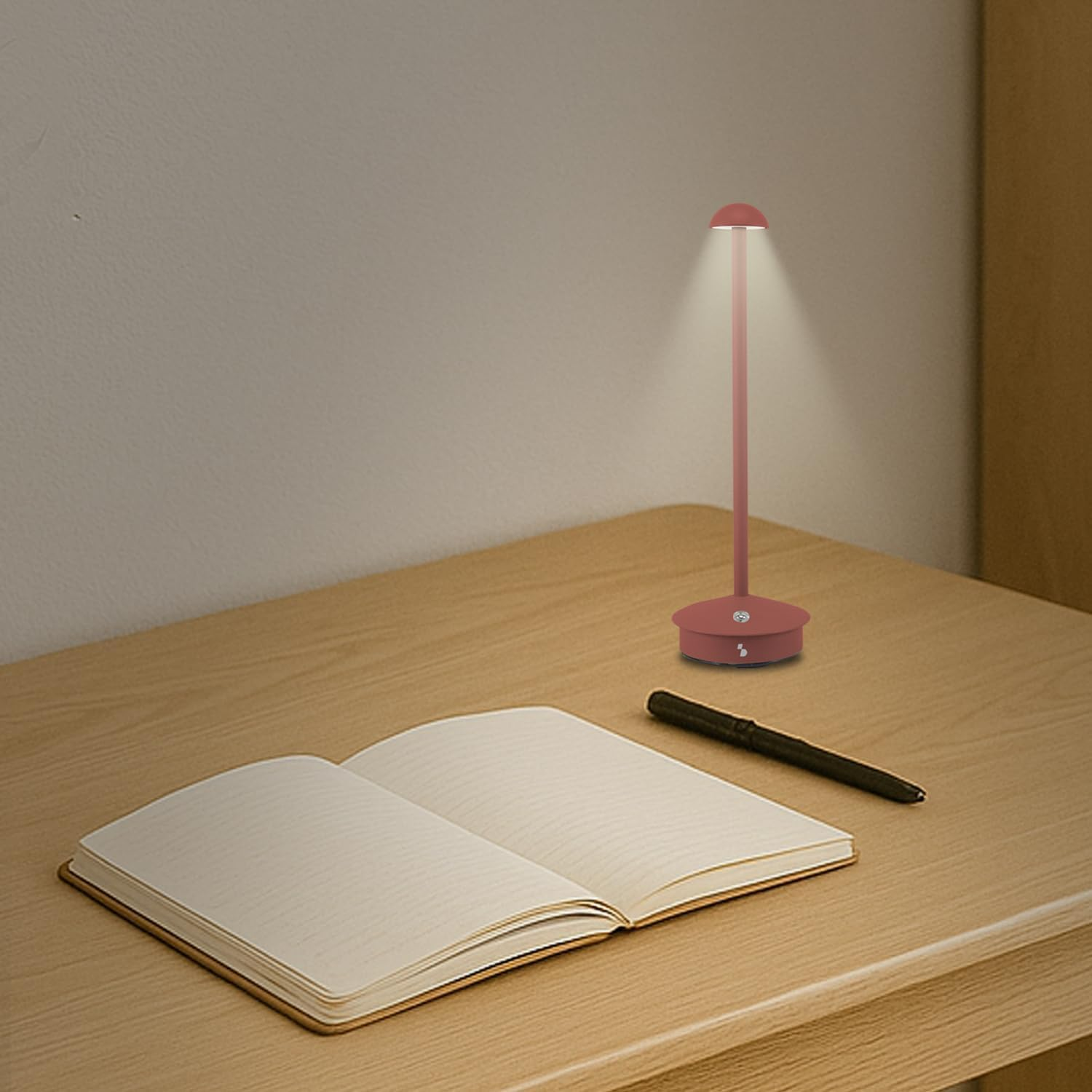BEPER P207ILI151 Rechargeable Wireless Table Lamp, 3 Colours, Dimmable, USB Type-C Included, Portable for Desk, Bedside or Table. image number 4