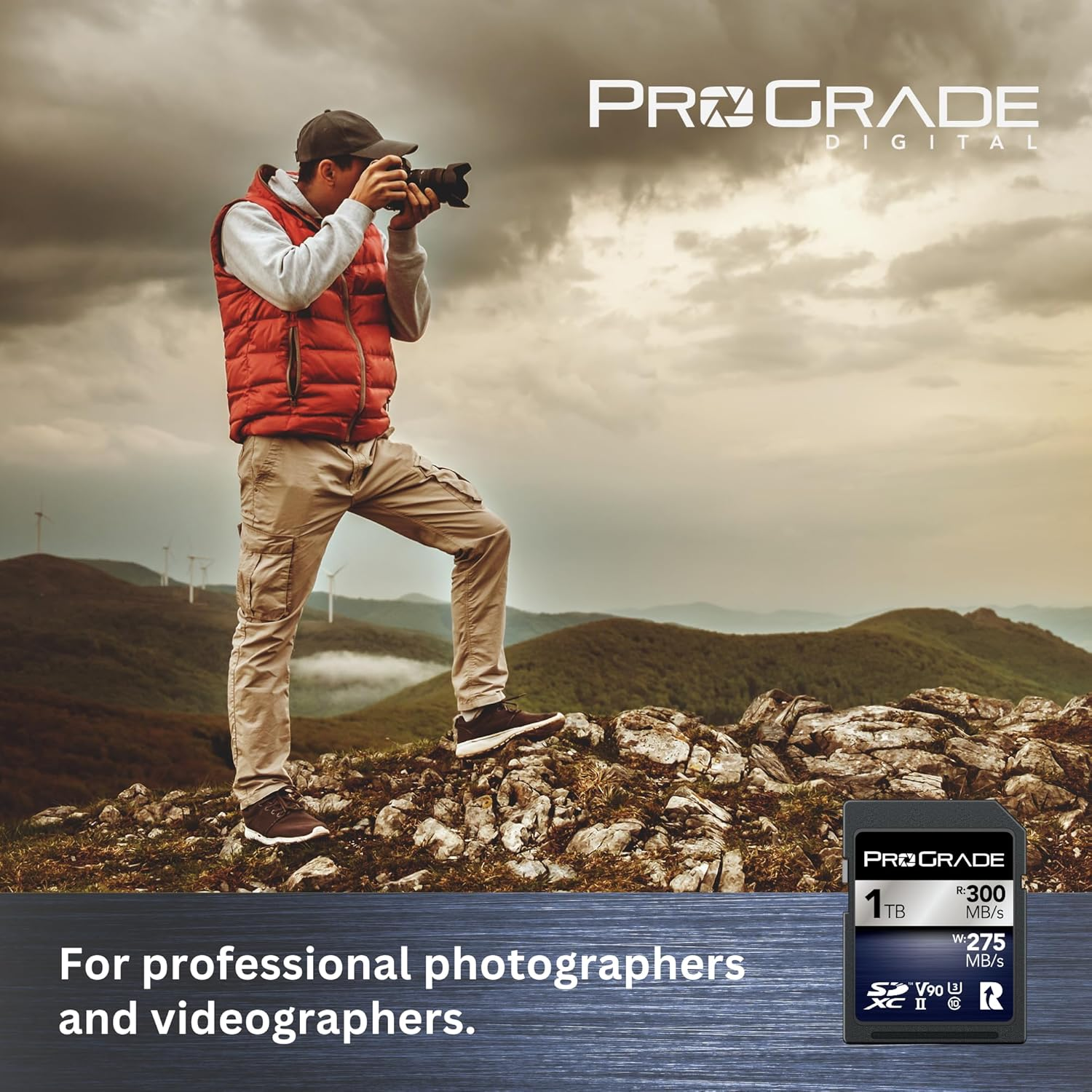 Prograde Digital SDXC UHS-II V90 Iridium Memory Card (1TB) image number 4