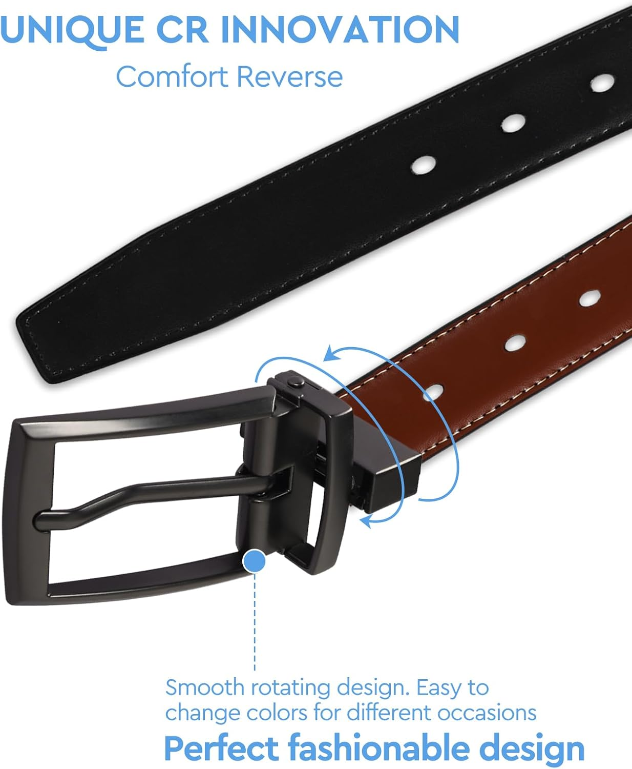 Pluszis Kids Belt - Versatile Reversible Two-In-One Belt for School and Casual Wear image number 3