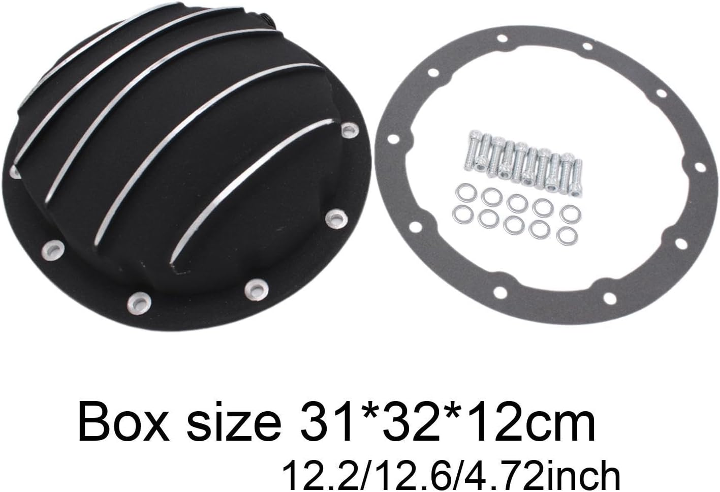 Differential Covers with 10 Bolts 8.5" 8.6" Repair Parts Compatible Black Sturdy Professional Install Accessory Aluminum