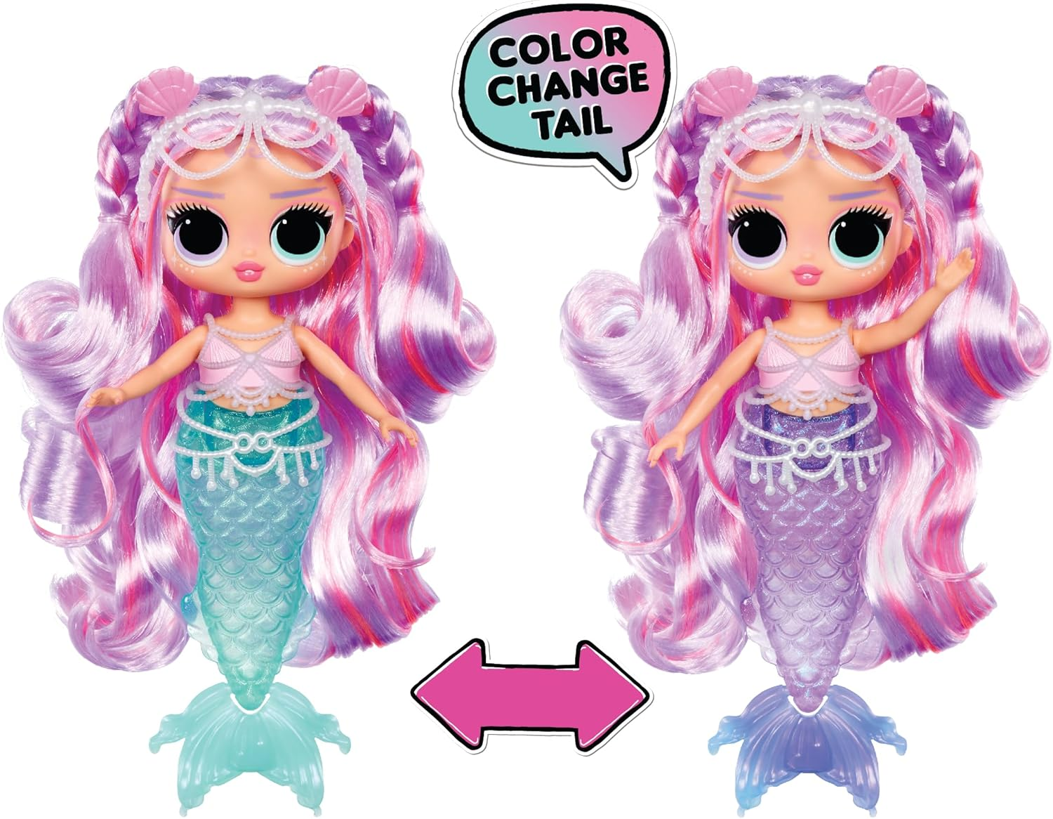 L.O.L. Surprise! Tweens - Mermaid Lana Marine - Fashion Doll with Colour Changing Tail, Movable Fin, and Beautiful Accessories &ndash; Toys for Kids and Collectors from 4 Years Old image number 4
