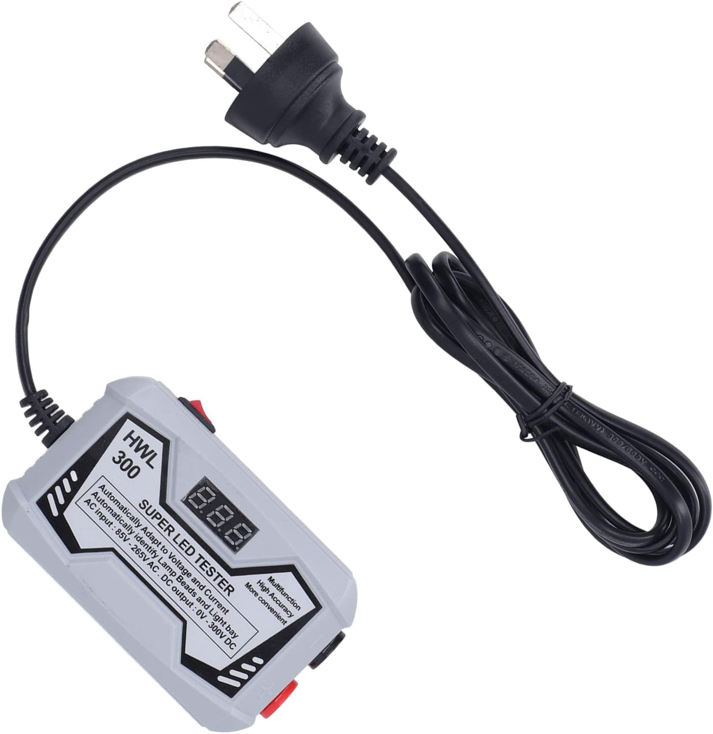 Super LED Tester, 85‑265V 18W Portable Adjustable Voltage Non Electric Shock Real Time Digital Display Automatic Detection TV Backlight Tester for Inspection (AU Plug) image number 3