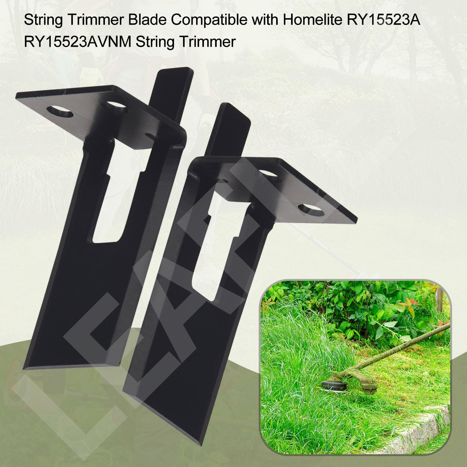 2 Pack 638016003 Line Cutting Blade/Trimmer Line Knife Cutter for Homelite RY15523A RY15523AVNM String Trimmer, String Trimmer Line Cut-Off Blade image number 3