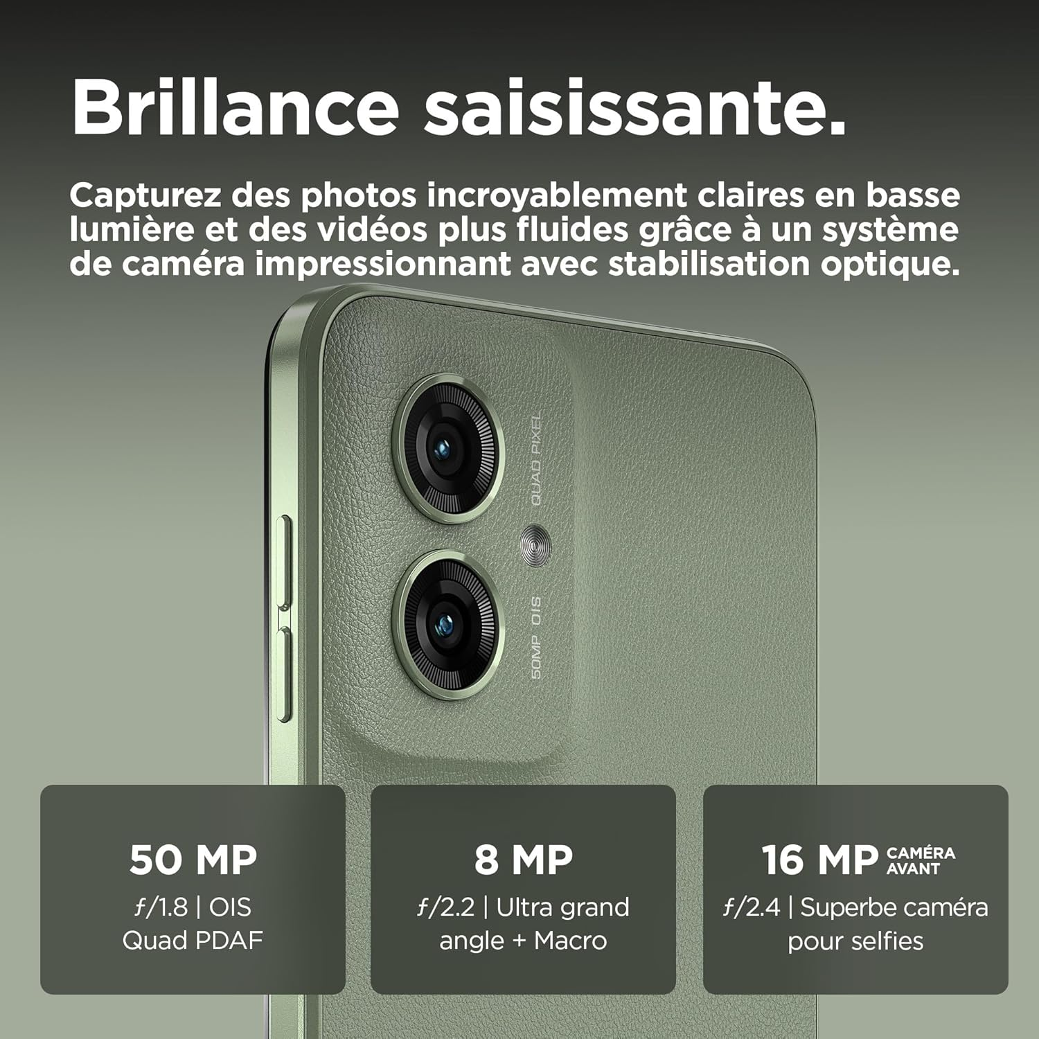 Motorola Moto G55 5G 8GB/256GB Verde (Smooky Green) Dual SIM image number 5