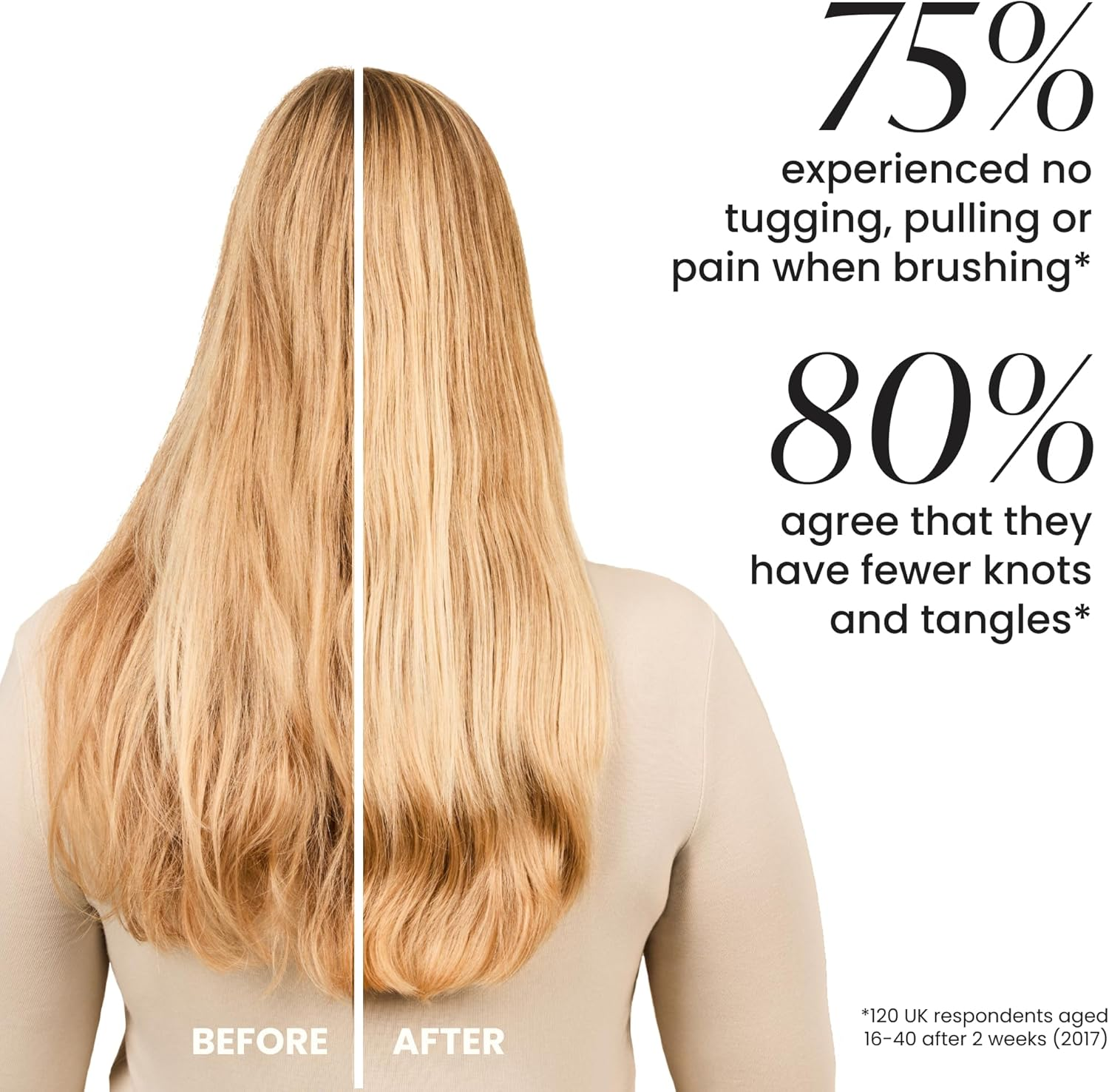 Tangle Teezer | the Mini Ultimate Detangler Hairbrush |Gentle on Wet Hair | Two-Tiered Teeth & Comfortable Handle | Ideal for Kids and Travel | Reduces Knots & Breakage | Salmon Pink & Apricot image number 6